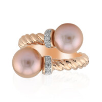 Anello in argento con Perla Ming (TPC)