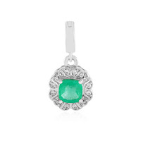 Ciondolo in argento con Smeraldo Russo
