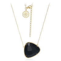 Collana in argento con Agata Nera
