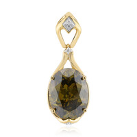 Ciondolo in oro con Sfalerite Bulgara