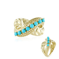 Anello in oro con Turchese Sleeping Beauty (Ornaments by de Melo)
