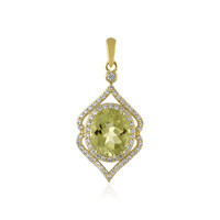 Ciondolo in argento con Quarzo Limone