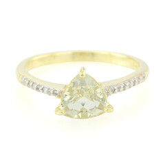Anello in argento con Berillo dell`Amazzonia