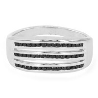 Anello in argento con Spinello Nero