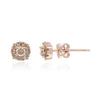 Orecchini in oro con Diamante Rose de France SI1 di Argyle