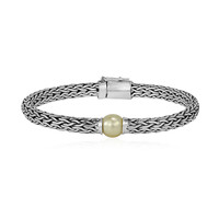 Bracciale in argento con Perla Dorata dei Mari del Sud Kabira (TPC)