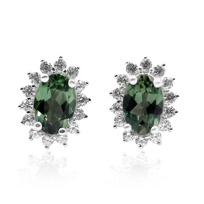 Orecchini in argento con Apatite Cromo