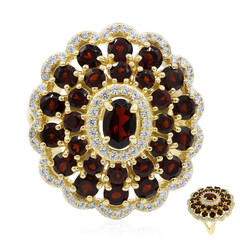 Anello in argento con Granato