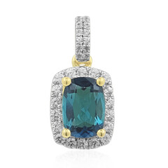 Ciondolo in oro con Indicolite Brasiliana