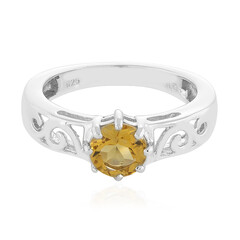 Anello in argento con Citrino