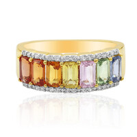 Anello in oro con Zaffiro Fancy (Adela Gold)