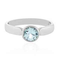Anello in argento con Topazio Blu Cielo