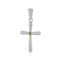 Ciondolo in argento con Diamante Giallo I3