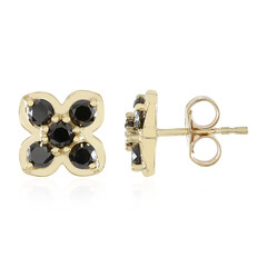 Orecchini in oro con Diamante Nero