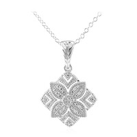 Collana in argento con Diamante I3 (I)