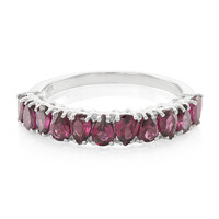 Anello in argento con Rodolite Rajasthan