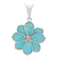 Ciondolo in argento con Turchese Kingman (Anne Bever)