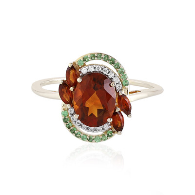 Anello in oro con Citrino Madeira