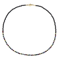 Collana in argento con Spinello Nero