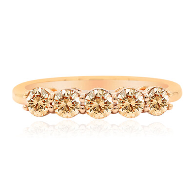 Anello in oro con Diamante Rose de France SI1 di Argyle (Annette)