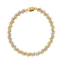 Bracciale in argento con Diamante I2 (I)