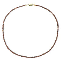 Collana in argento con Diamante Cioccolato