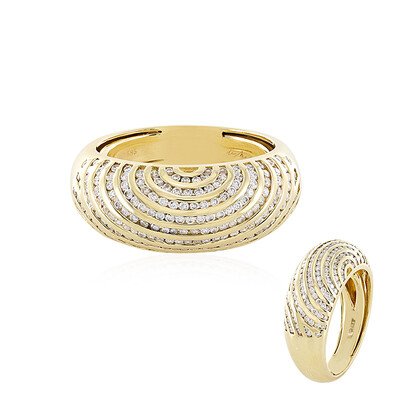 Anello in oro con Diamante SI2 (H) (de Melo)