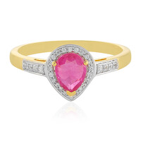 Anello in argento con Zaffiro Rosa del Madagascar