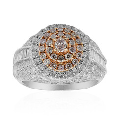 Anello in oro con Diamante Rosa I1 (CIRARI)