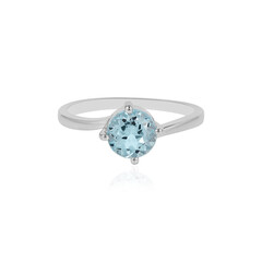 Anello in argento con Topazio Blu Cielo