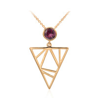 Collana in argento con Rodolite