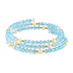 Bracciale in acciaio con Ematite Dorata (Riya)