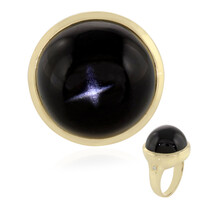 Anello in oro con Diopside Stellato d'India