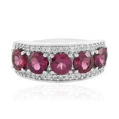 Anello in argento con Rodolite
