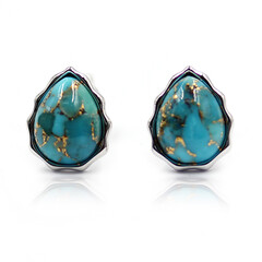 Orecchini in argento con Turchese Ramato Blu (Faszination Türkis)