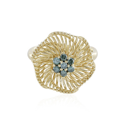 Anello in oro con Diamante Blu I2 (Ornaments by de Melo)