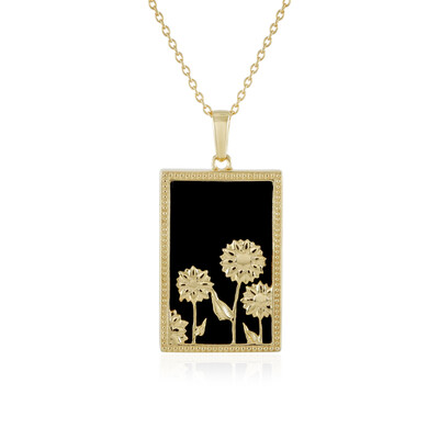 Collana in argento con Onice Nero