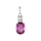 Ciondolo in argento con Fluorite Rosa
