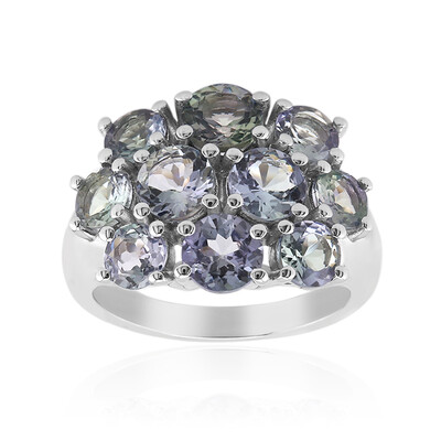 Anello in argento con Tanzanite (non riscaldata)