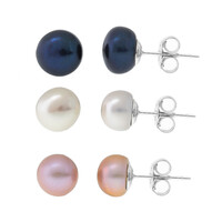 Orecchini in argento con Perla di Acqua Dolce
