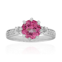 Anello in argento con Topazio Mistico Flamingo