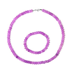Parure in argento con Quarzo Lavanda