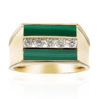 Anello in oro con Malachite (CIRARI)