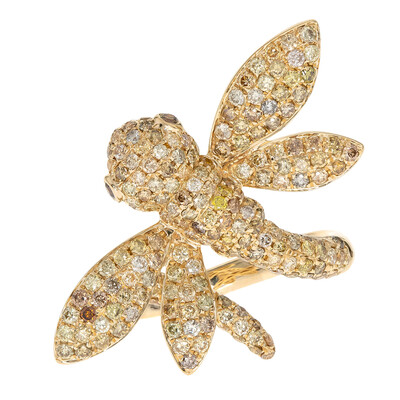 Anello in oro con Diamante Fancy SI2 (CIRARI)