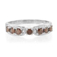Anello da uomo in argento con Diamante Fancy