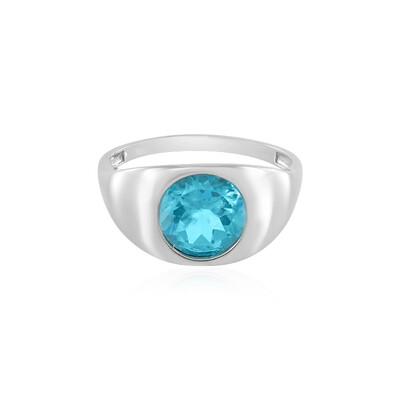 Anello in argento con Topazio Paraiba