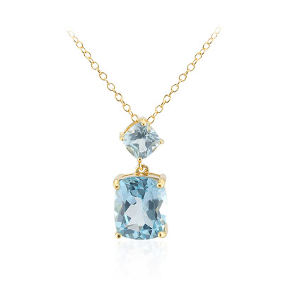 Collana in argento con Topazio Blu Cielo