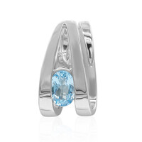 Ciondolo in argento con Topazio Blu Svizzero (TPC)