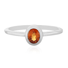 Anello in argento con Zaffiro Tramonto