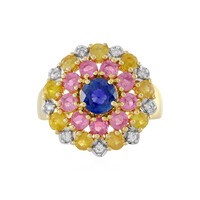 Anello in argento con Zaffiro Blu del Madagascar